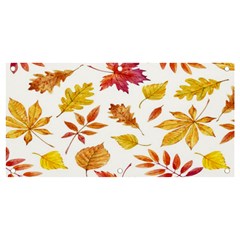 Watercolor-autumn-leaves-pattern-vector Banner And Sign 4  X 2  by nateshop