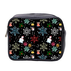 Christmas Thanksgiving Pattern Mini Toiletries Bag (two Sides) by Ravend