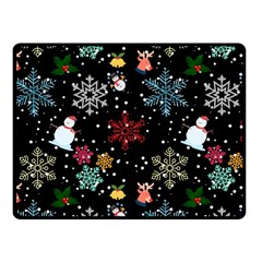 Christmas Thanksgiving Pattern Fleece Blanket (small) by Ravend