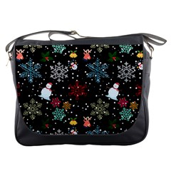 Christmas Thanksgiving Pattern Messenger Bag by Ravend