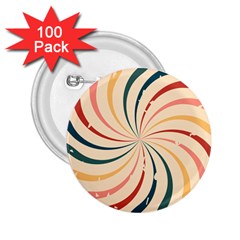 Swirl Star Pattern Texture Vintahe Classic Old 2 25  Buttons (100 Pack)  by Ravend