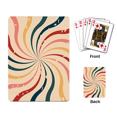 Swirl Star Pattern Texture Vintahe Classic Old Playing Cards Single Design (rectangle) by Ravend