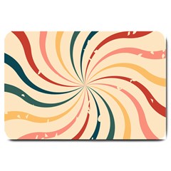 Swirl Star Pattern Texture Vintahe Classic Old Large Doormat by Ravend