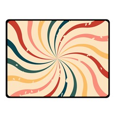 Swirl Star Pattern Texture Vintahe Classic Old Double Sided Fleece Blanket (small)  by Ravend