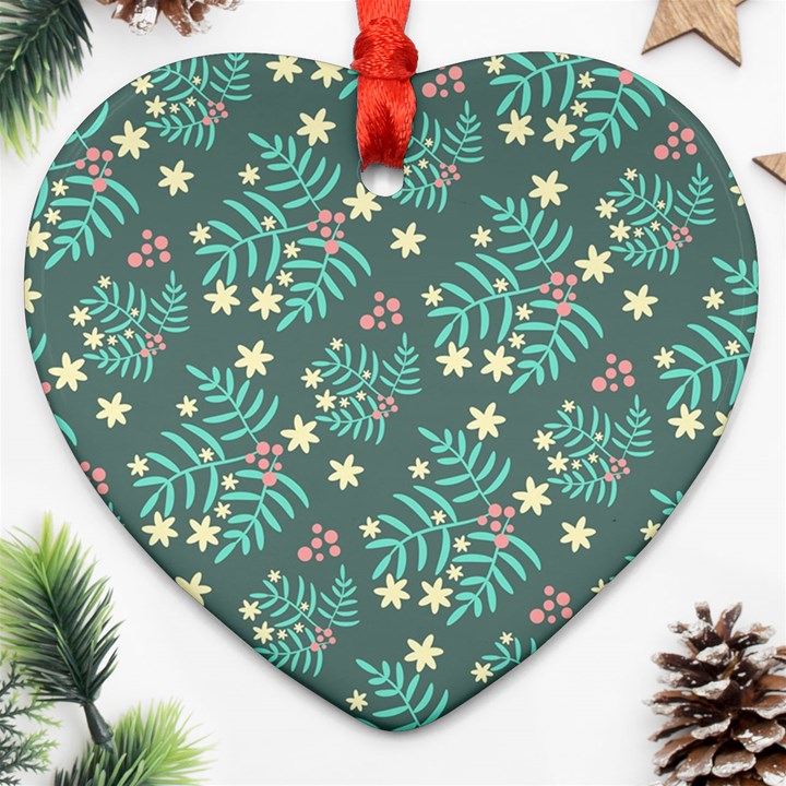 Illustration Pattern Seamless Ornament (Heart)