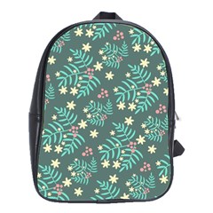 Illustration Pattern Seamless School Bag (large) by Ravend