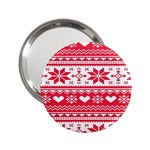 Nordic-seamless-knitted-christmas-pattern-vector 2.25  Handbag Mirrors Front