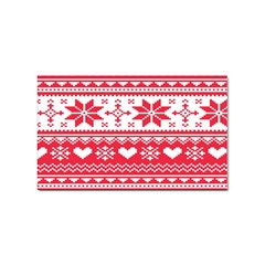 Nordic-seamless-knitted-christmas-pattern-vector Sticker Rectangular (100 pack)