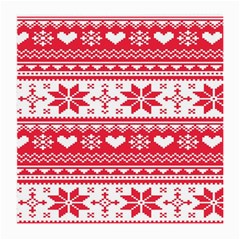 Nordic-seamless-knitted-christmas-pattern-vector Medium Glasses Cloth by nateshop