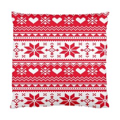 Nordic-seamless-knitted-christmas-pattern-vector Standard Cushion Case (Two Sides)