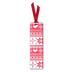 Nordic-seamless-knitted-christmas-pattern-vector Small Book Marks by nateshop