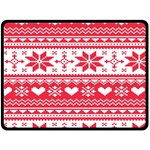 Nordic-seamless-knitted-christmas-pattern-vector Double Sided Fleece Blanket (Large)  80 x60  Blanket Front