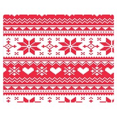 Nordic-seamless-knitted-christmas-pattern-vector Double Sided Flano Blanket (Medium) 