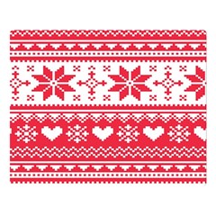 Nordic-seamless-knitted-christmas-pattern-vector Double Sided Flano Blanket (Large) 