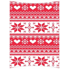 Nordic-seamless-knitted-christmas-pattern-vector Back Support Cushion