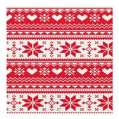 Nordic-seamless-knitted-christmas-pattern-vector Banner And Sign 4  X 4  by nateshop