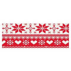 Nordic-seamless-knitted-christmas-pattern-vector Banner And Sign 8  X 3  by nateshop