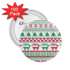 Scandinavian-nordic-christmas-seamless-pattern-vector 2 25  Buttons (100 Pack)  by nateshop