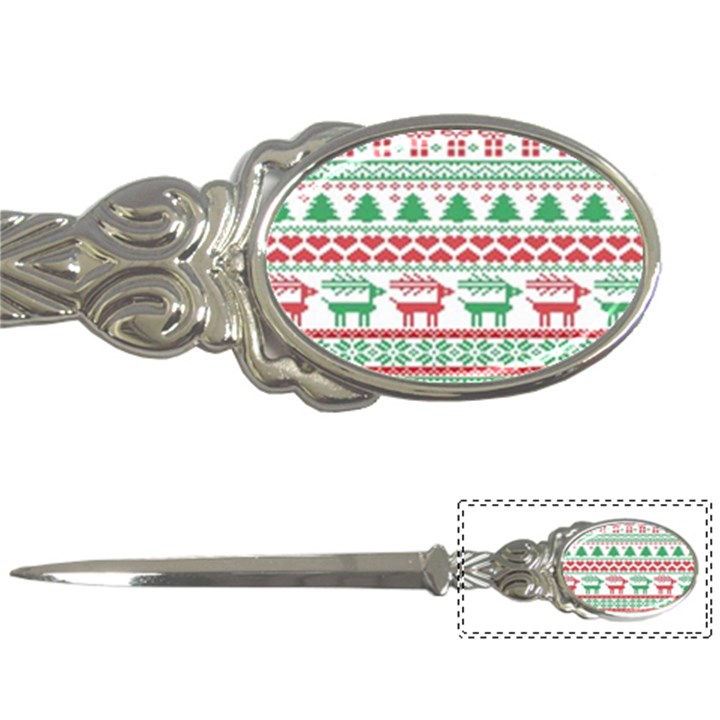 Scandinavian-nordic-christmas-seamless-pattern-vector Letter Opener