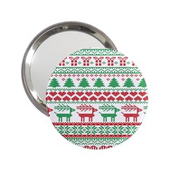 Scandinavian-nordic-christmas-seamless-pattern-vector 2 25  Handbag Mirrors by nateshop