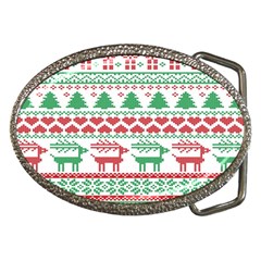 Scandinavian-nordic-christmas-seamless-pattern-vector Belt Buckles by nateshop