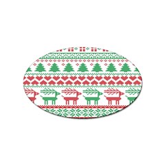 Scandinavian-nordic-christmas-seamless-pattern-vector Sticker Oval (100 Pack) by nateshop