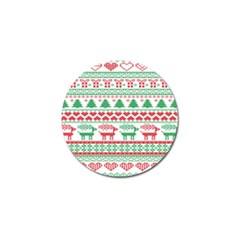 Scandinavian-nordic-christmas-seamless-pattern-vector Golf Ball Marker by nateshop