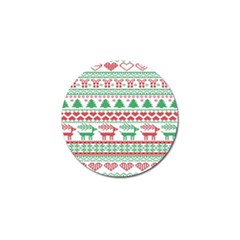 Scandinavian-nordic-christmas-seamless-pattern-vector Golf Ball Marker (10 Pack) by nateshop