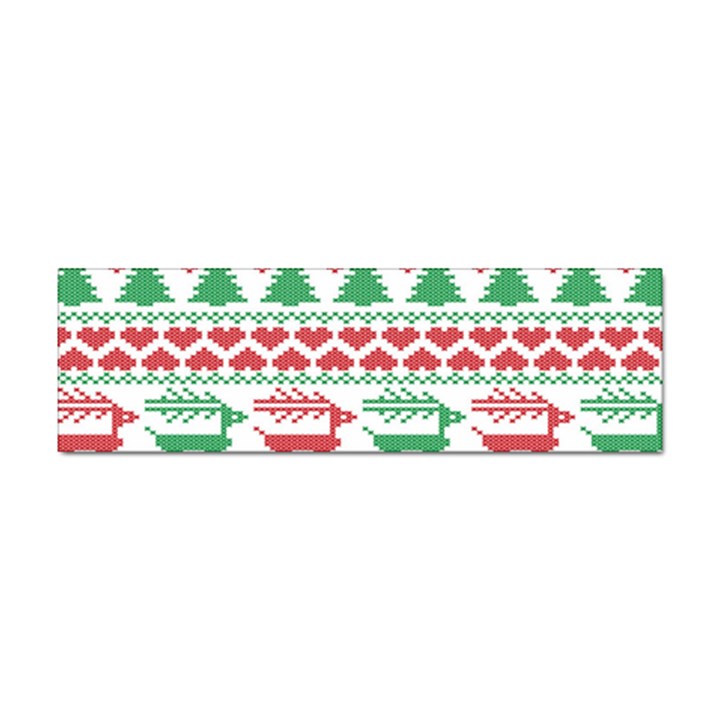 Scandinavian-nordic-christmas-seamless-pattern-vector Sticker Bumper (100 pack)