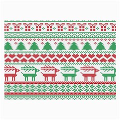 Scandinavian-nordic-christmas-seamless-pattern-vector Large Glasses Cloth (2 Sides) by nateshop