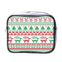 Scandinavian-nordic-christmas-seamless-pattern-vector Mini Toiletries Bag (one Side) by nateshop