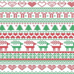 Scandinavian-nordic-christmas-seamless-pattern-vector Play Mat (square) by nateshop