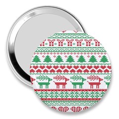 Scandinavian-nordic-christmas-seamless-pattern-vector 3  Handbag Mirrors by nateshop