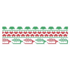 Scandinavian-nordic-christmas-seamless-pattern-vector Oblong Satin Scarf (16  X 60 ) by nateshop