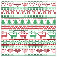 Scandinavian-nordic-christmas-seamless-pattern-vector Lightweight Scarf  by nateshop