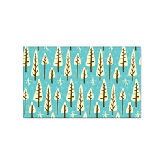 Vector-white-cartoon-trees-pattern Sticker Rectangular (100 Pack) by nateshop