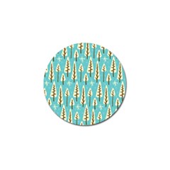 Vector-white-cartoon-trees-pattern Golf Ball Marker (4 Pack) by nateshop