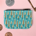 Vector-white-cartoon-trees-pattern Mini Coin Purse Back