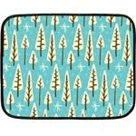 Vector-white-cartoon-trees-pattern Fleece Blanket (Mini) 35 x27  Blanket