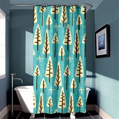 Vector-white-cartoon-trees-pattern Shower Curtain 36  X 72  (stall)  by nateshop