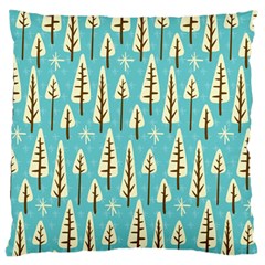 Vector-white-cartoon-trees-pattern Standard Flano Cushion Case (one Side) by nateshop