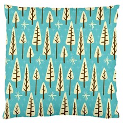 Vector-white-cartoon-trees-pattern Large Cushion Case (one Side) by nateshop