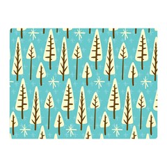 Vector-white-cartoon-trees-pattern Double Sided Flano Blanket (mini)  by nateshop