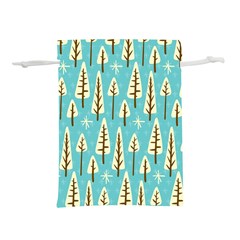 Vector-white-cartoon-trees-pattern Lightweight Drawstring Pouch (m) by nateshop