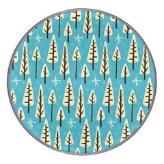 Vector-white-cartoon-trees-pattern Wireless Charger by nateshop