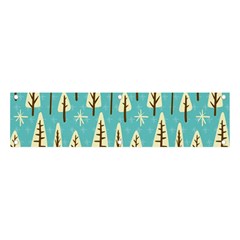 Vector-white-cartoon-trees-pattern Banner And Sign 4  X 1 