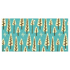 Vector-white-cartoon-trees-pattern Banner And Sign 6  X 3  by nateshop