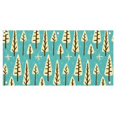 Vector-white-cartoon-trees-pattern Banner And Sign 4  X 2  by nateshop