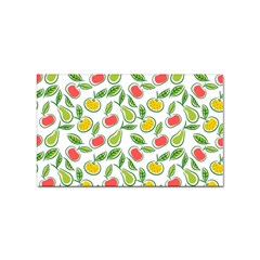 Fruit Fruits Food Illustration Background Pattern Sticker (rectangular) by Ravend