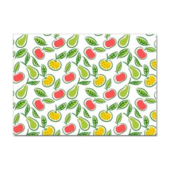 Fruit Fruits Food Illustration Background Pattern Sticker A4 (10 Pack)